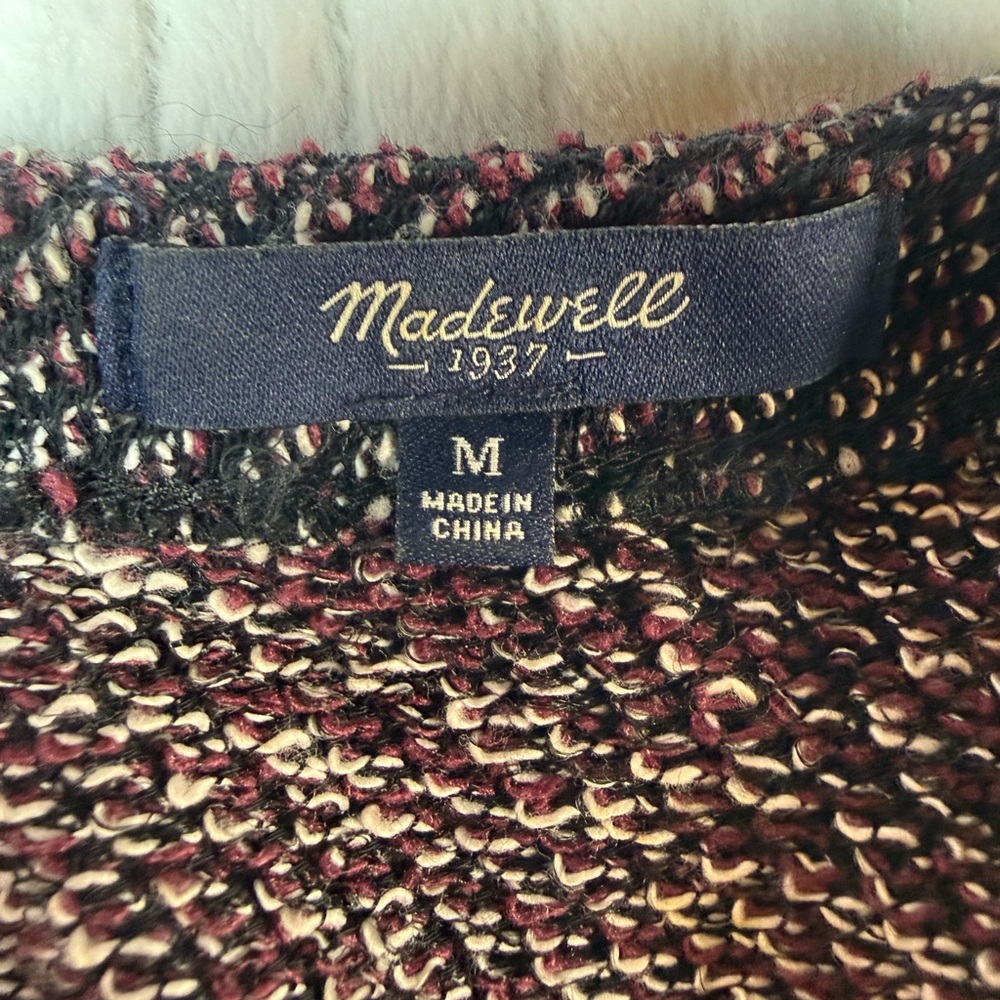 Madewell Sleeveless V-Neck Knit Midi Dress in Heathered Gray-Pink Size Medium - Picture 6 of 9